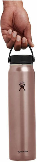 Hydro Flask Lightweight Wide Flex Cap B Μπουκάλι Θερμός Ανοξείδωτο BPA Free 1.2lt Quartz