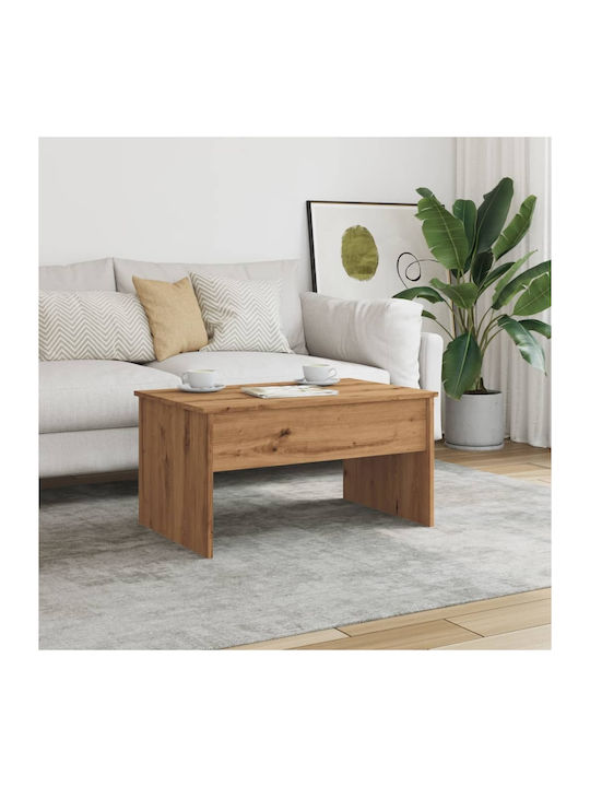 Rectangular Coffee Table with Waiter Coffee L80xW50.5xH41.5cm