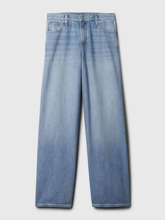 GAP Γυναικείο Jean Παντελόνι σε Baggy Γραμμή Light Indigo