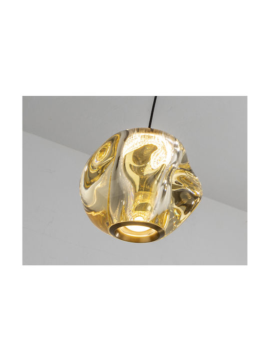 Zaria Pendant Light Single-Light with Warm White Light Bronze