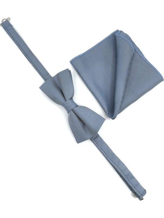 Legend Accessories Bow Tie Set with Pochette Blue