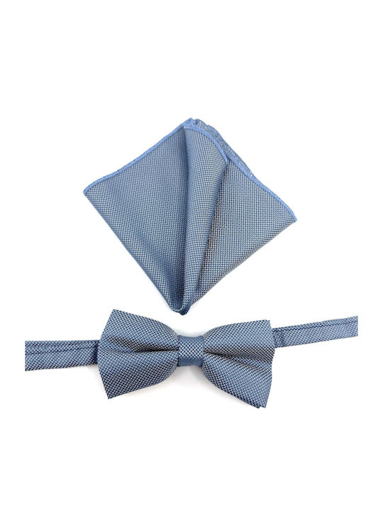 Legend Accessories Bow Tie Set with Pochette Blue