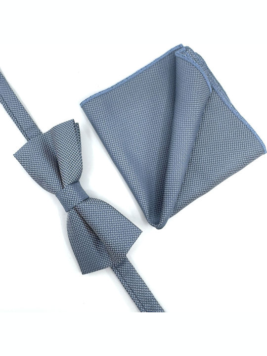 Legend Accessories Bow Tie Set with Pochette Blue
