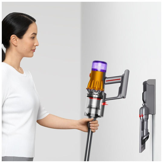 Dyson V12 Detect Slim Absolute (2023) Rechargeable Stick Vacuum 25.2V Yellow/Iron/Nickel