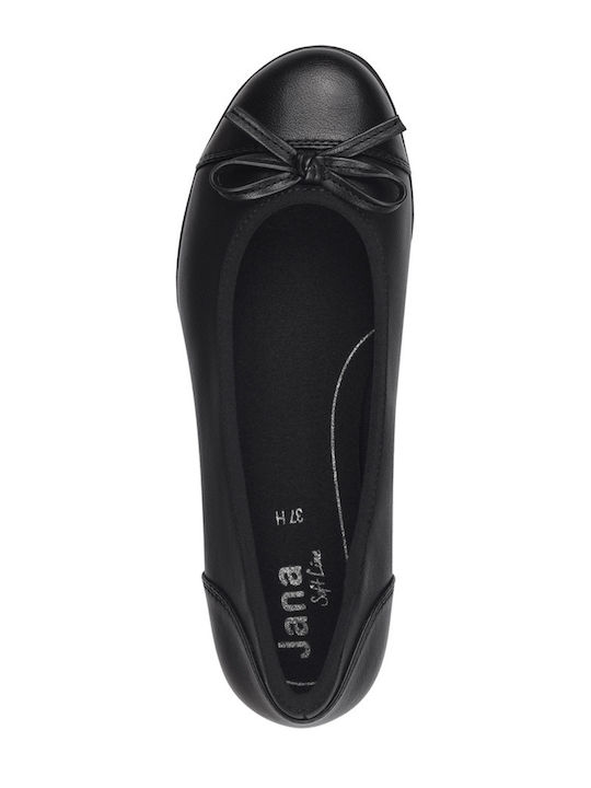 Damen Ballerinas Anatomisch Schwarze