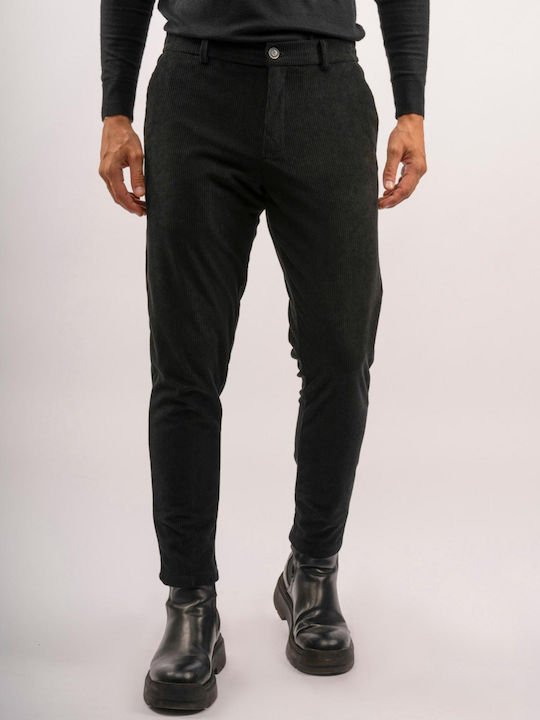 Dezign Men's Trousers in Slim Fit Black