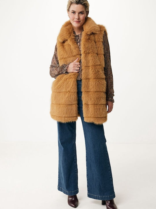 Women's Short Lifestyle Jacket for Winter Camel, Brown