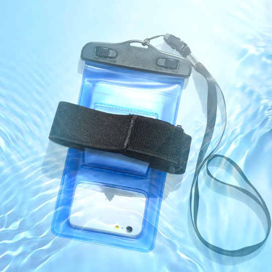 Husă Telefon Impermeabilă cu Bandă pentru Braț Pvc Negru