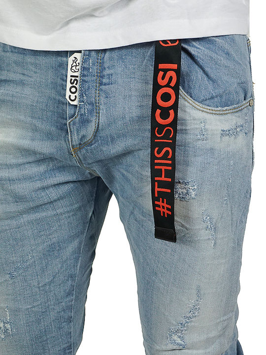 Cosi Jeans Ανδρικό Παντελόνι Τζιν Ελαστικό σε Slim Εφαρμογή Denim