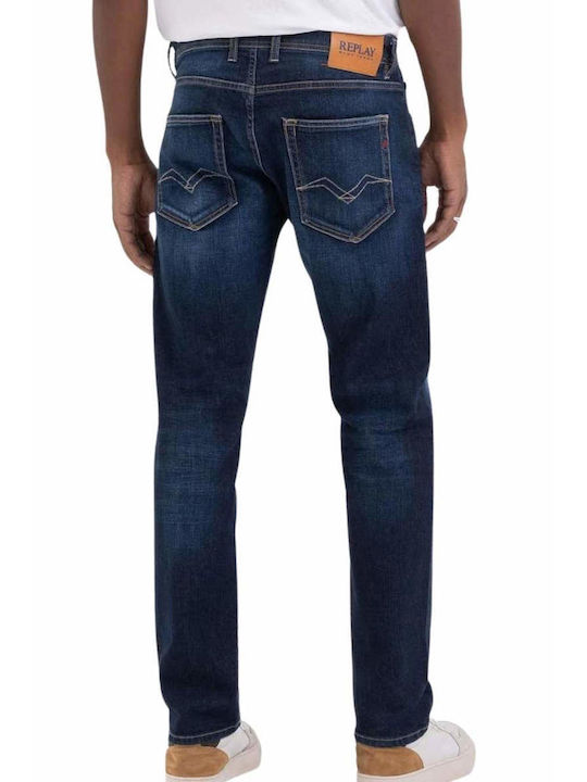 Replay Pantaloni de Bărbați din Jean în Linie Dreaptă Denim