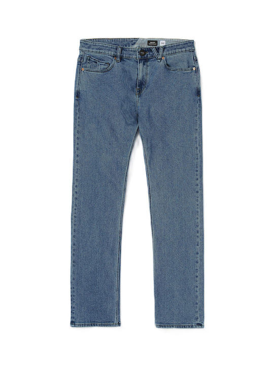 Solver Men's Jeans Pants with Regular Straight Fit Washed Blue