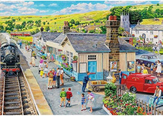 Puzzle Trefl 1000 Premium Plus Tea Time Village Station