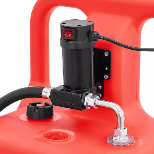 Portable Fuel Tank Electric Pump Wheeled Dispenser 37 L Min 120 L