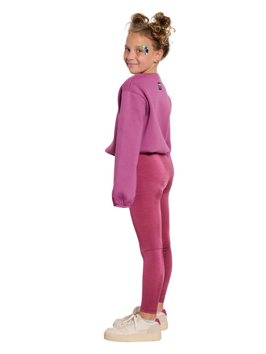 Kids' Shirt Long Sleeve Fuchsia Less Is More Minime