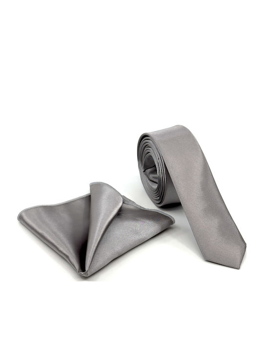 Legend Accessories Herren Krawatten Set Monochrom in Gray Farbe
