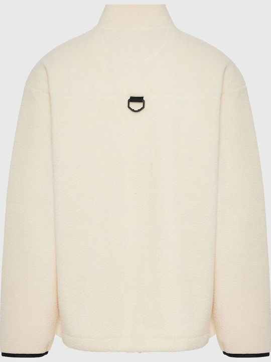 Ανδρική Ζακέτα Fleece Λευκή