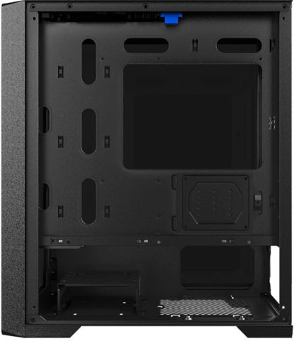 1STPLAYER Trilobite T4 Mesh Геймърско бюро Мини кула Компютърна кутия със страничен прозорец Черен