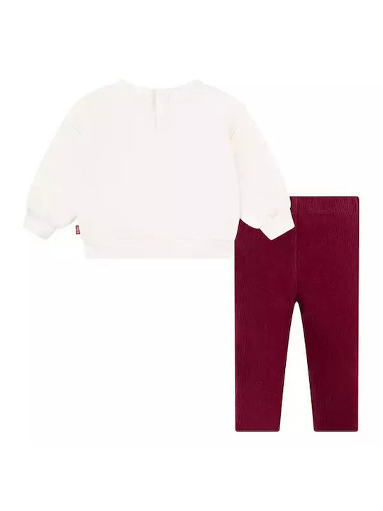 Levi's Kids Set with Leggings Winter 2pcs BORDO