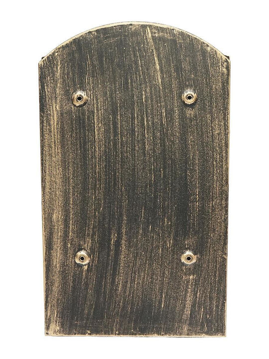 Breckner Cutie Poștală pentru Exterior Metalic în Culoarea Auriu 26x9x41cm