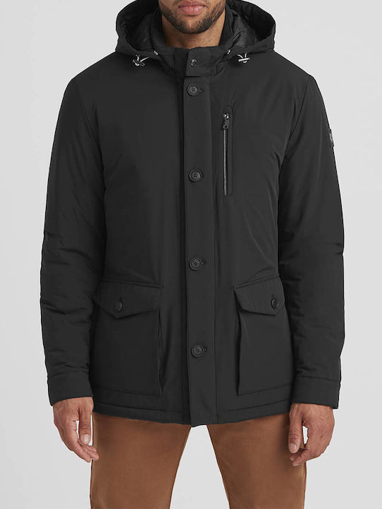 Milestone Men's Winter Parka Jacket Black