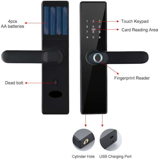 Electronic Lock with Connectivity Wi-Fi and Bluetooth