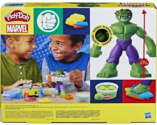 Hasbro Play-Doh Plasticine - Marvel Hulk Smash And Squish Game for 4+ Years