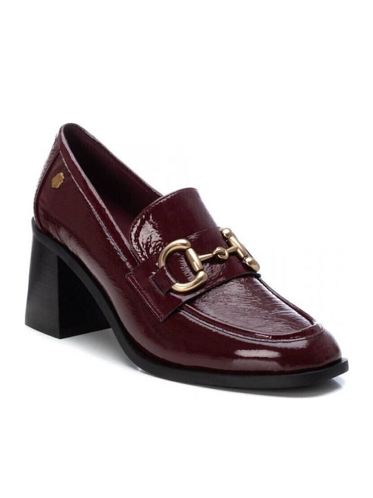 Pantofi cu toc Burgundy