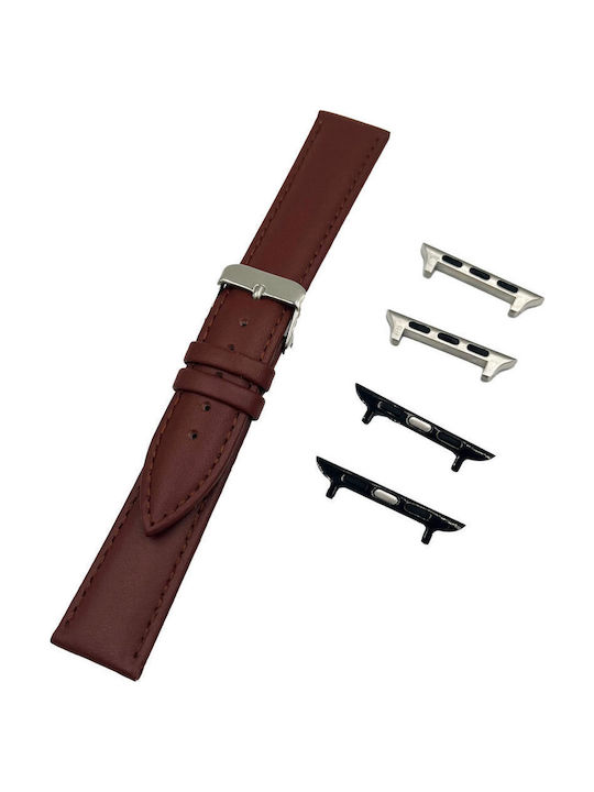 Tzevelion Lederriemen Tabac Braun 14mm