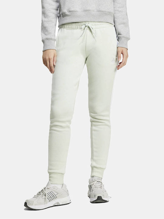 adidas Essentials 3-Stripes Παντελόνι Φόρμας Mint Green