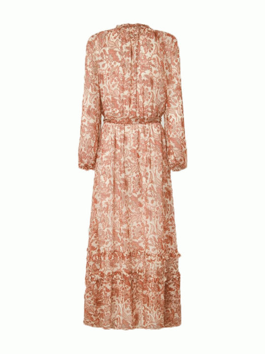 Summer Midi Shirt Dress with Ruffles Ecru White