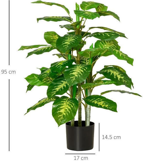 Изкуствено растение в саксия Green 95см