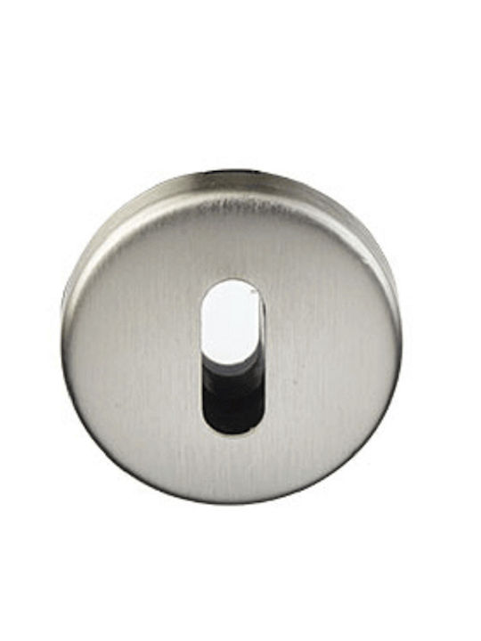 Import Hellas Lever Middle Door with Rosette 215 Pair with Rosette Nickel
