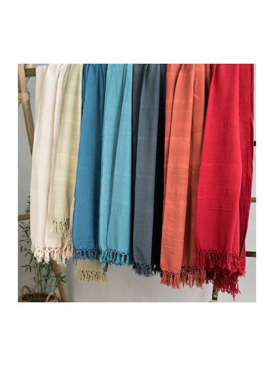 Synchronia Rajput Ριχτάρι Διθέσιου Καναπέ Ζακάρ 225x250εκ. Μπλε