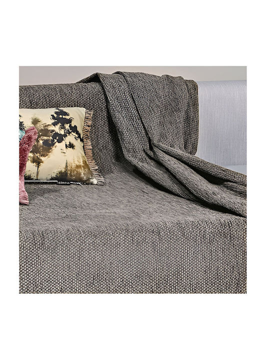 Kentia Kanon Ριχτάρι Τριθέσιου Καναπέ Chenille 180x300εκ. 12 Beige 000073496