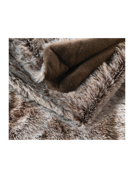 Douceur d'Intérieur Armchair Throw Antartic 180x220cm Choco