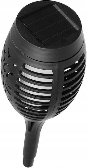 Garden Solar Lamp Gardlov Torch Type Flame 12 Led Warm White 7x51 Cm