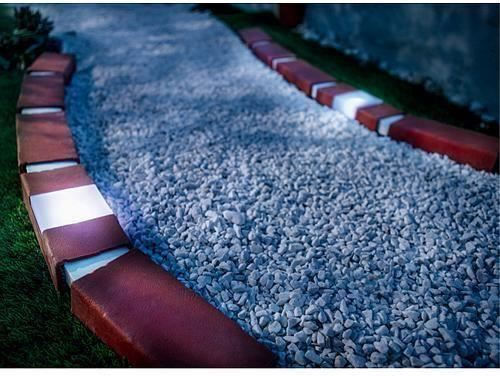 Decorative Border Brick Effect 2 X Solar Led Lamps Set 10 Pcs 2.1 M