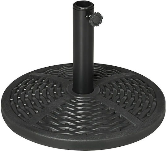 Stand de umbrelă din Plastic Negru 45x33cm