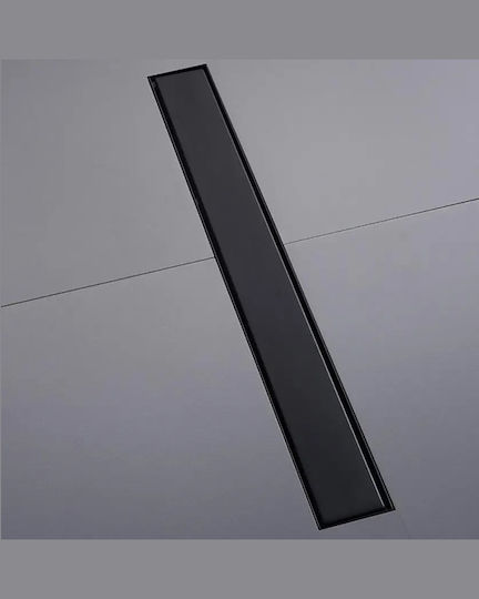 Naron Siphon Boden mit Größe 60x8cm Schwarz