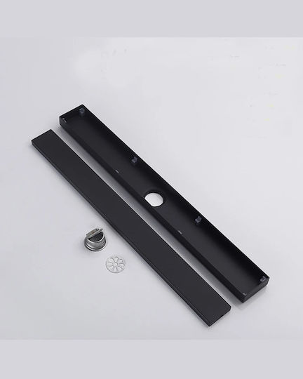 Naron Siphon Boden mit Größe 60x8cm Schwarz