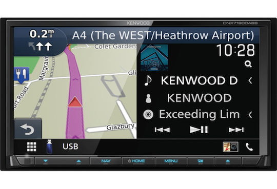Kenwood Car Audio System 2DIN (Bluetooth/USB/CD) with Touch Screen 7"