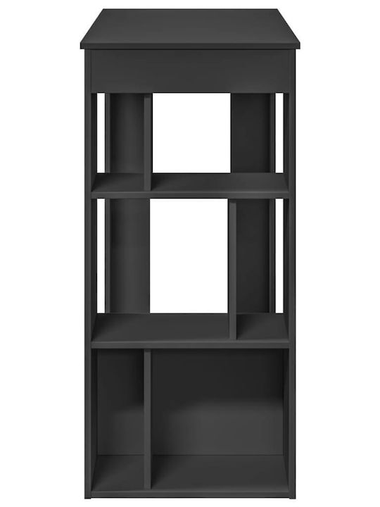 Table Bar Wooden Black Velvet-Black Metal 102x50x103.5cm