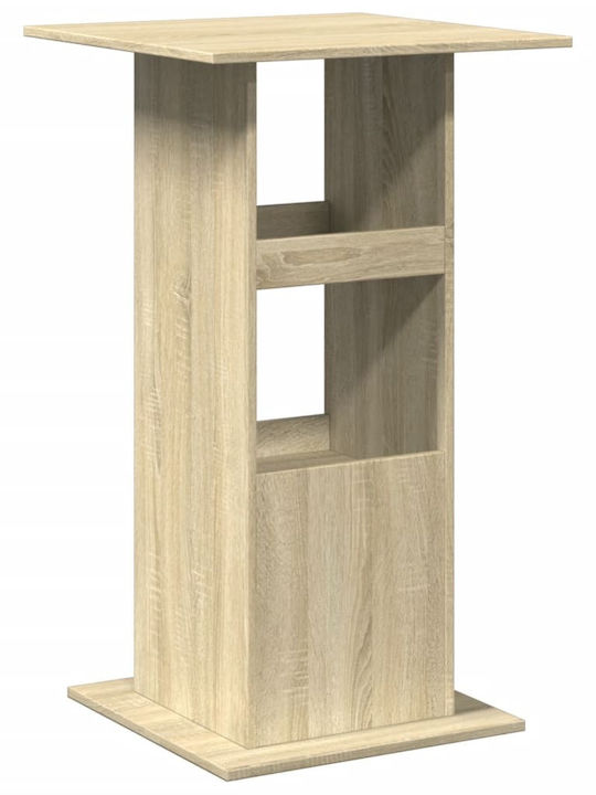 Square Table Bar Wooden Oak 60x60x102cm