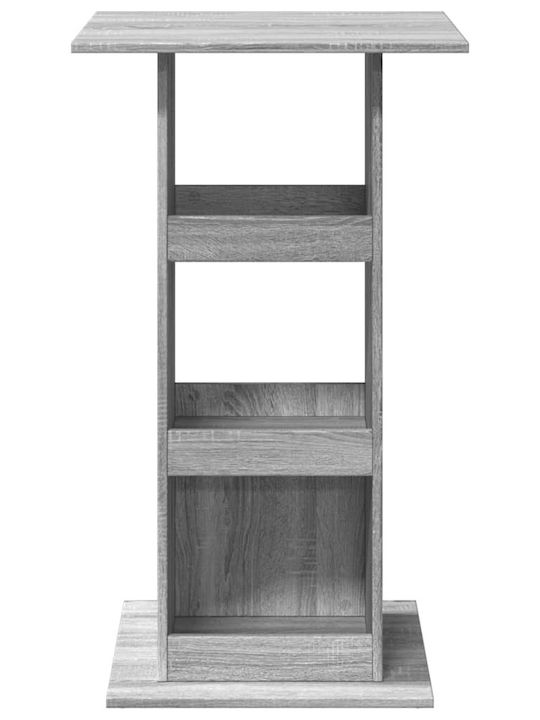 Square Table Bar Wooden Grey Sonoma 60x60x102cm