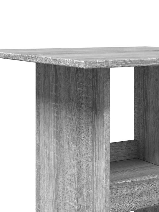 Square Table Bar Wooden Grey Sonoma 60x60x102cm