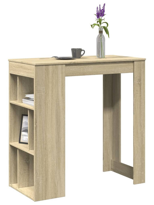 Table Bar Wooden Oak 102x50x103.5cm