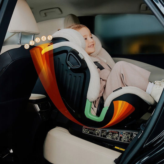 Lionelo Harmony Baby Car Seat i-Size with Isofix Pink Mauve Bamboo 0-36 kg