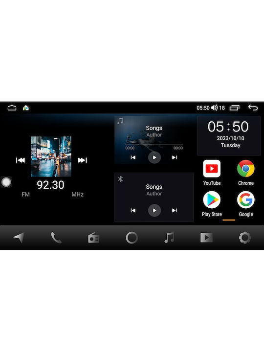 Cadence Ηχοσύστημα Αυτοκινήτου 2DIN (Bluetooth/USB/WiFi/GPS/Apple-Carplay/Android-Auto) με Οθόνη Αφής 9"