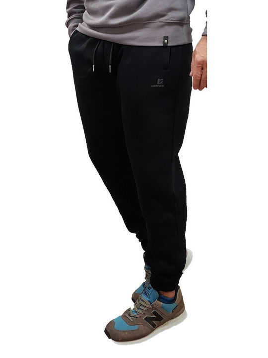 Rebase Herren-Sweatpants Fleece Black