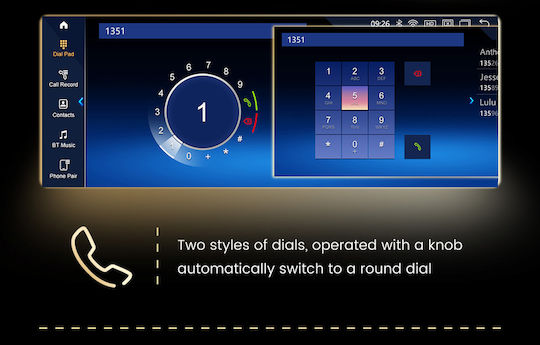 Carmedia Ηχοσύστημα Αυτοκινήτου 2 DIN (Bluetooth/USB/AUX/WiFi/GPS/Apple-Carplay/Android-Auto) με Οθόνη Αφής 10.25"